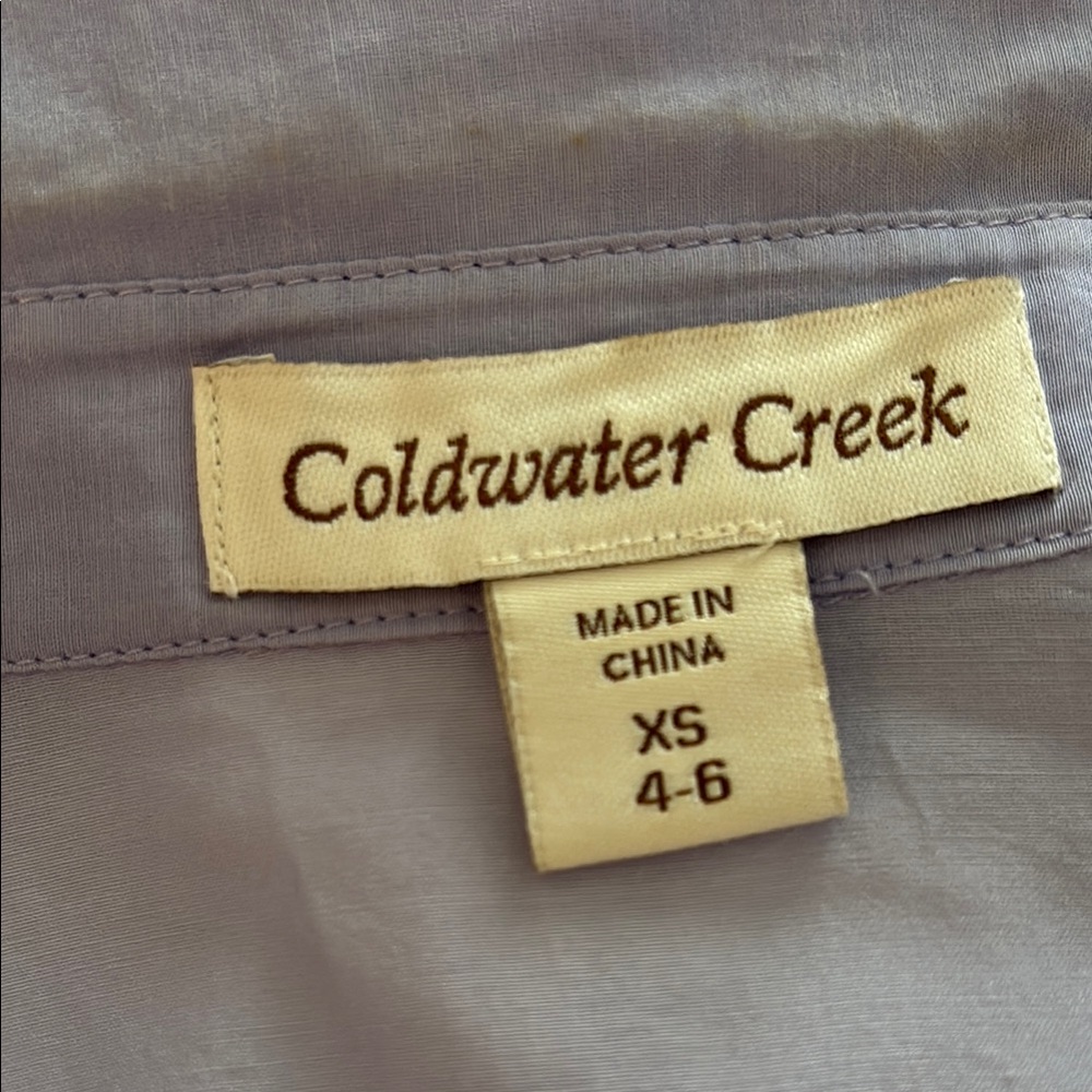 Coldwater Creek sheer Women's Short Sleeve blouse - Picture 5 of 5